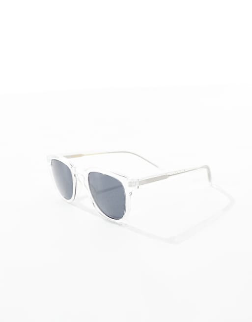A.Kjaerbede Bate Classic Round Sunglasses In Crystal