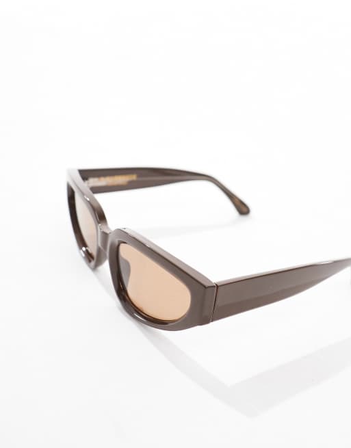 A.Kjaerbede Ella Cateye Sunglasses In Chocolate Brown