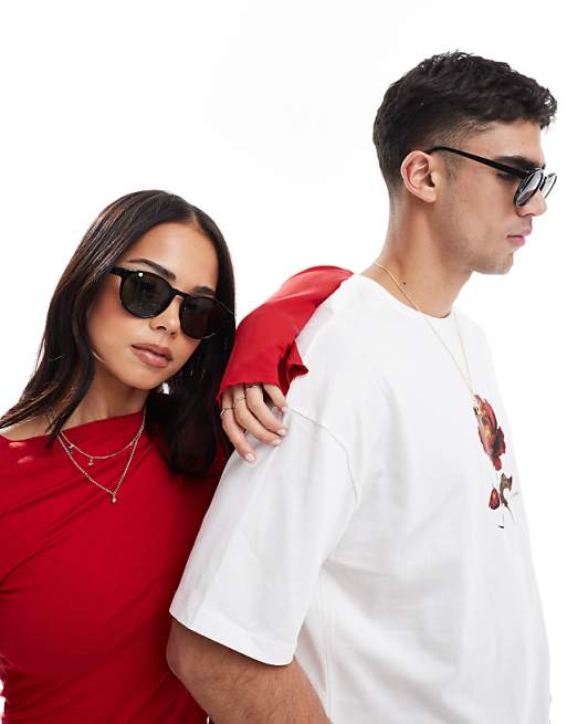 A.Kjaerbede Marvin Round Sunglasses In Black