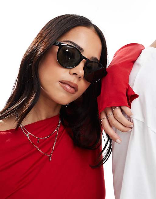 A.Kjaerbede Marvin round sunglasses in black