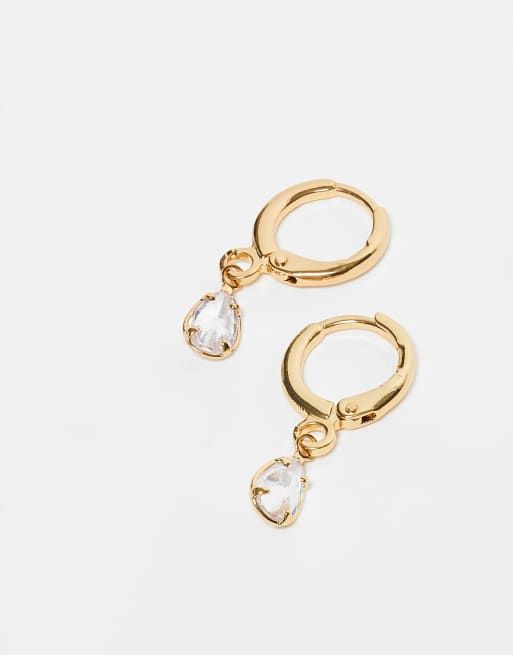 Accessorize 3 Pack Stone Earrings In Gold