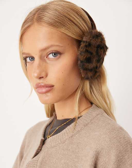 Accessorize animal fur earmuff in multi