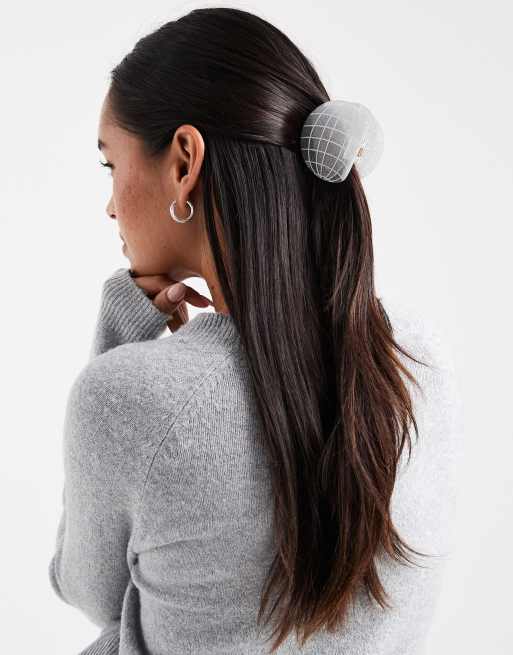 Accessorize Disco Ball Hair Claw Clip In Silver