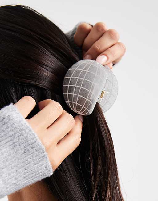 Accessorize disco ball hair claw clip in silver