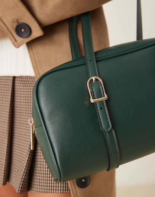 Accessorize East West Bowler Bag In Green