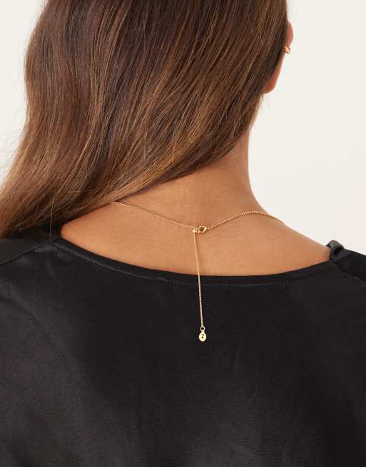 Accessorize Heart Flower Clover Necklace In Gold