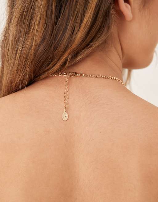 Accessorize Ocean Charm Pendant Necklace In Gold
