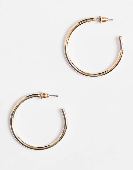 Accessorize Small Simple Hoop In Gold