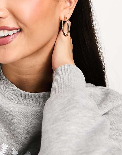 Accessorize Small Simple Hoop In Gold