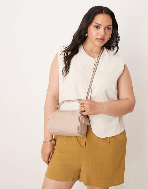 Accessorize Utility Crossbody Bag In Stone