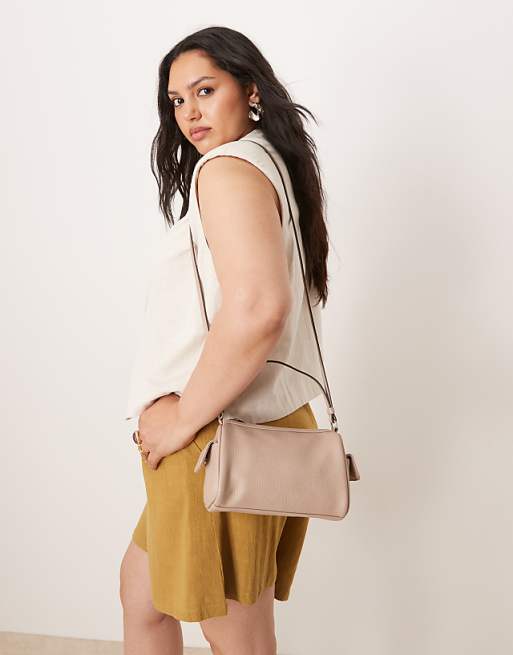 Accessorize utility crossbody bag in stone