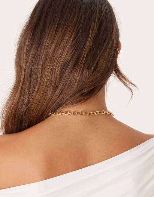 Accessorize Z T-bar Heart Necklace In 14ct Gold Plated