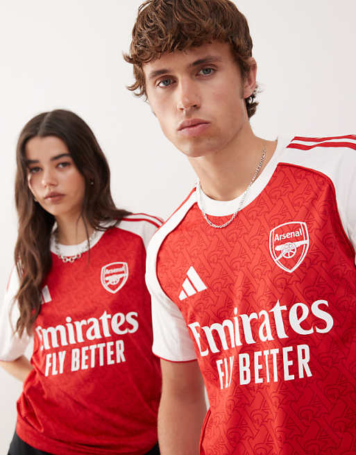 adidas Football Arsenal home shirt 25/26 in red and white