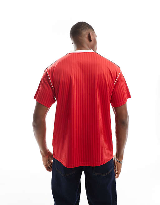 Adidas Football Manchester United Icons T-shirt In Red