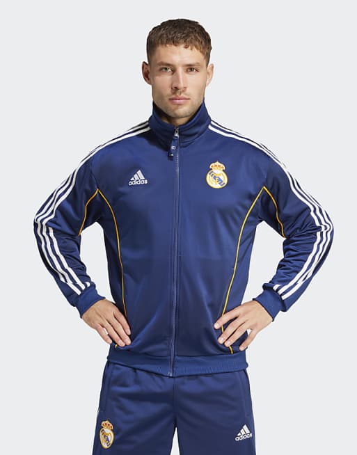 adidas Football Real madrid 99/00 track top in dark blue