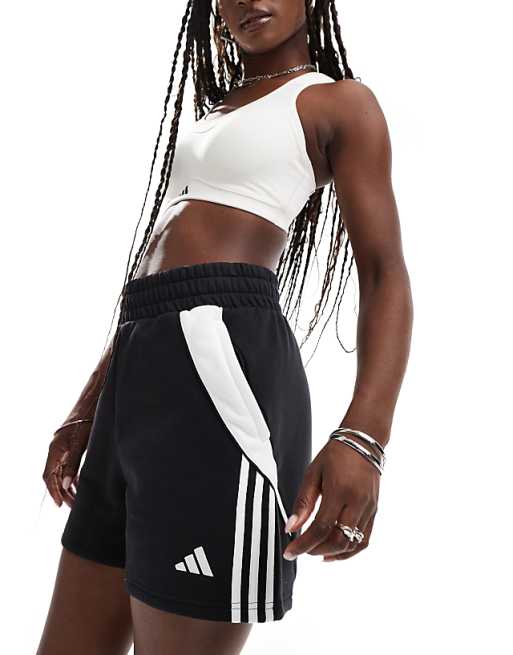 Adidas Football Tiro 24 Sweat Shorts In Black