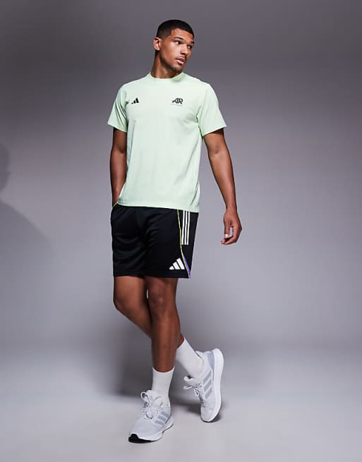 adidas Football Tiro 25 t-shirt in black and white