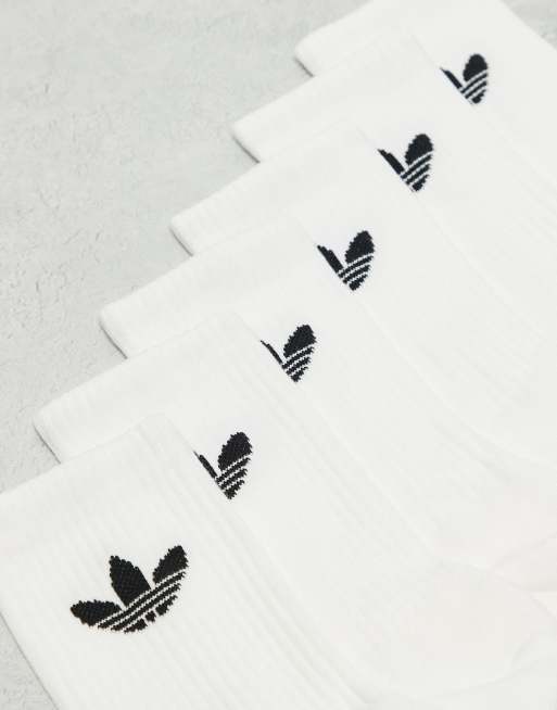 Adidas Originals Trefoil 6-pack Sock In White
