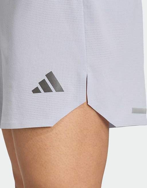 Adidas Running Adi365 Climacool+ Shorts In Halo Silver