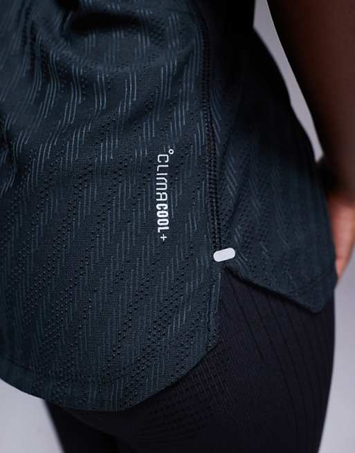 Adidas Running Adi365 T-shirt In Black Print