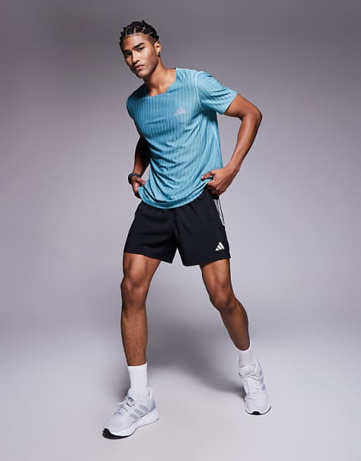 Adidas Running Adi365 T-shirt In Teal Print