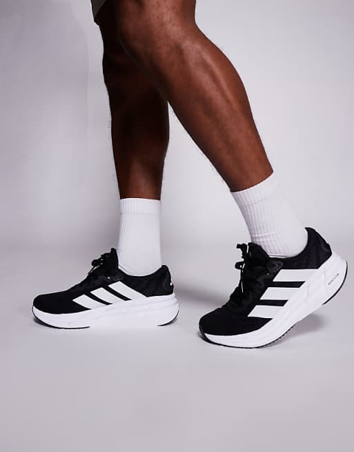 adidas Running Adistar 4 trainers in black and white