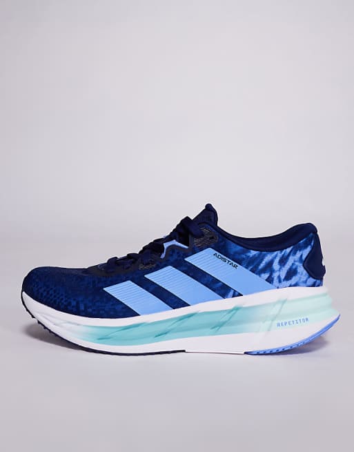 Adidas Running Adistar 4 Trainers In Blue And White