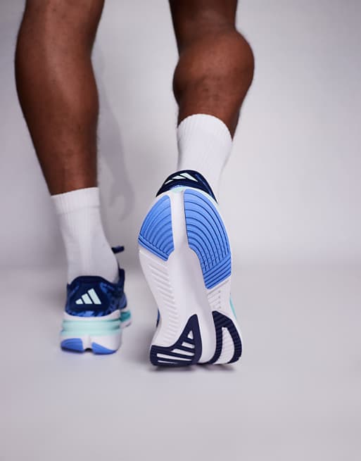 Adidas Running Adistar 4 Trainers In Blue And White