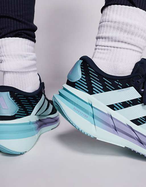 Adidas Running Adistar 4 Trainers In Navy And Blue
