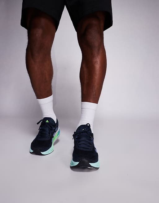 Adidas Running Adistar 4 Trainers In Navy And Green