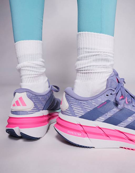 Adidas Running Adistar 4 Trainers In Purple And Pink