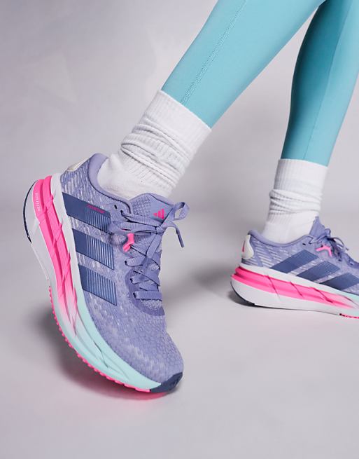adidas Running Adistar 4 trainers in purple and pink