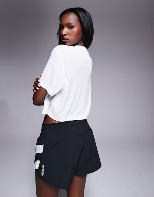 Adidas Running Adizero 3"" Shorts With Side 3 Stripes In Black