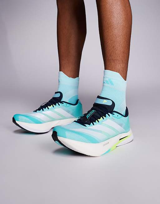 adidas Running Adizero Boston 13 in blue and white