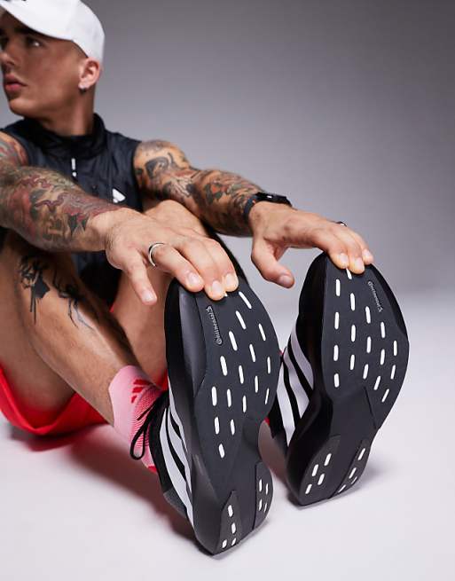 Adidas Running Adizero EVO SL Trainers In Black And White