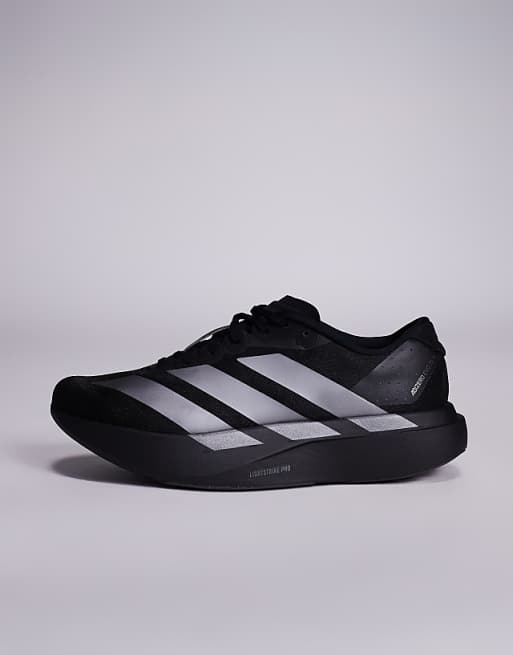 Adidas Running Adizero EVO SL Trainers In Black And Grey