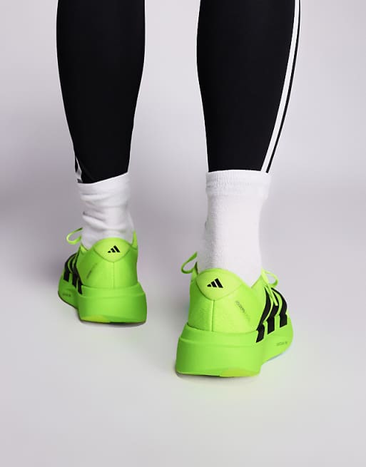 Adidas Running Adizero EVO SL Trainers In Bright Yellow