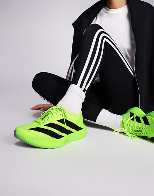 adidas Running Adizero EVO SL trainers in bright yellow