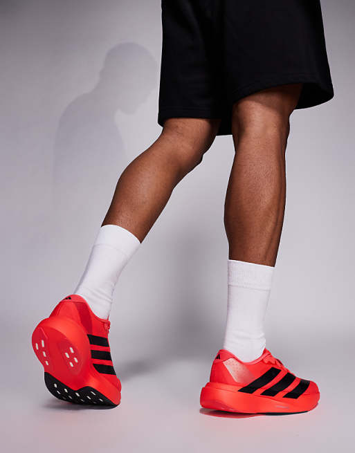 Adidas Running Adizero Evo SL Trainers In Red And Black