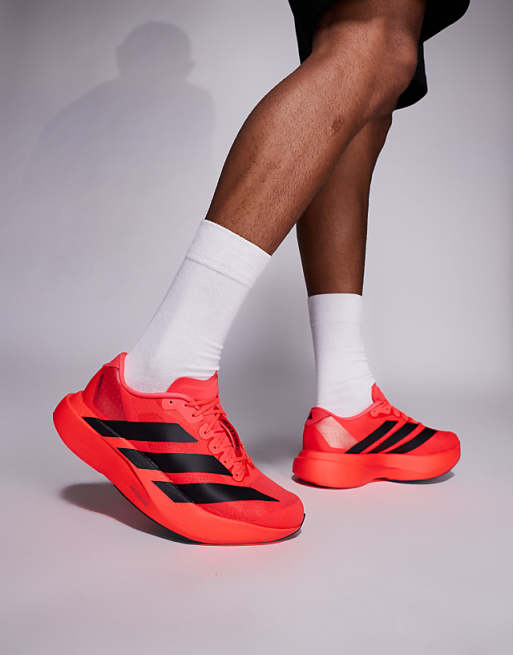 adidas Running Adizero Evo SL trainers in red and black