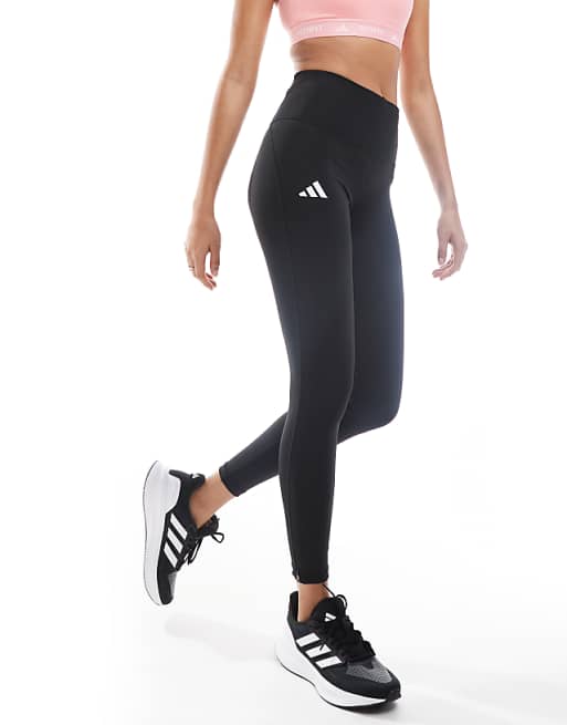 Adidas Running Adizero Full Length Leggings In Black