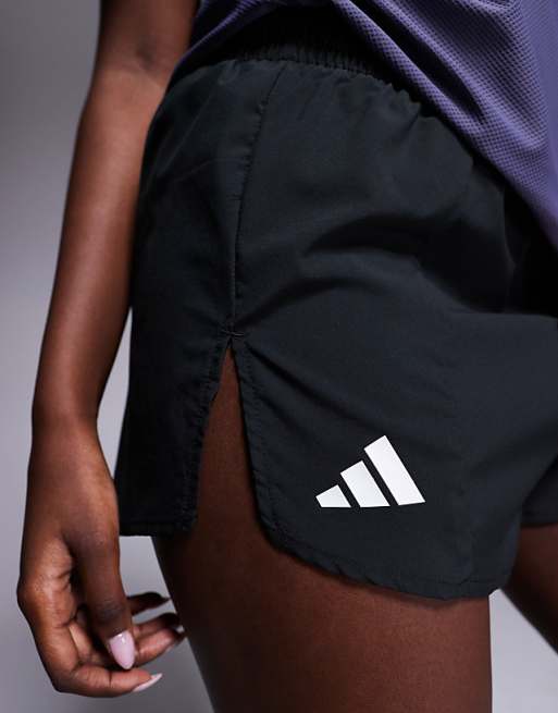 Adidas Running Adizero Shorts In Black