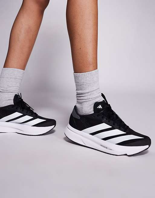 adidas Running Adizero SL2 trainers in black and white
