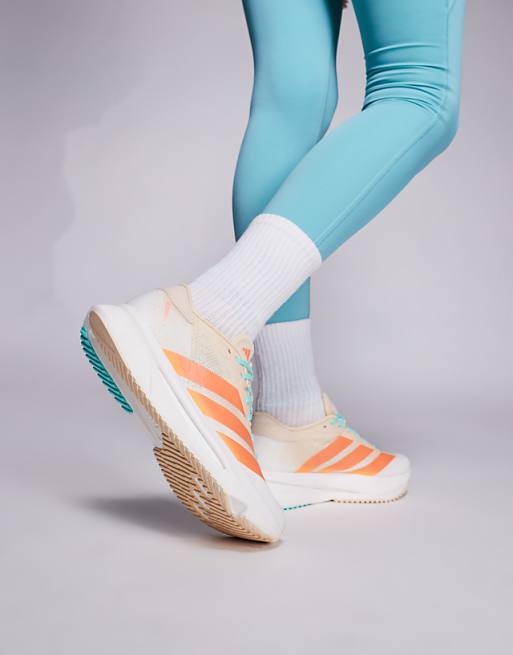 Adidas Running Adizero SL2 Trainers In Orange And Blue