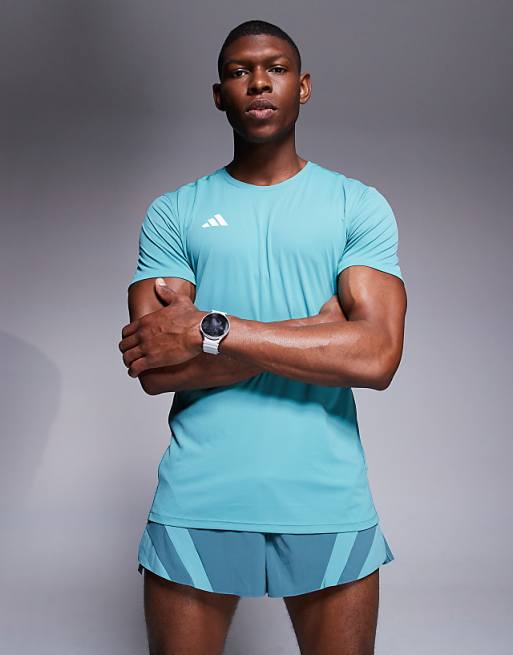 Adidas Running Adizero T-shirt In Teal