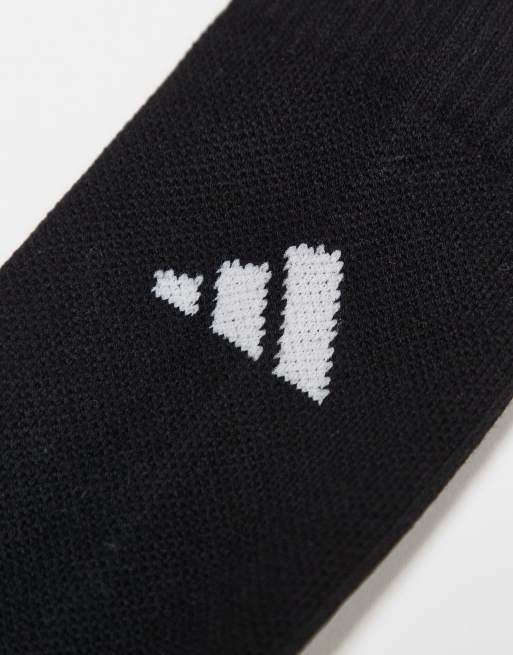 Adidas Running Crew Socks In Black And White 3 Pack