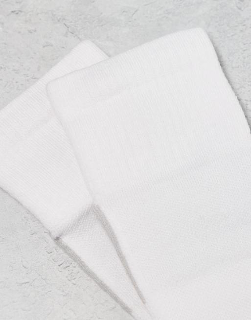 Adidas Running Essentials Ankle Socks In White And Grey 3 Pack
