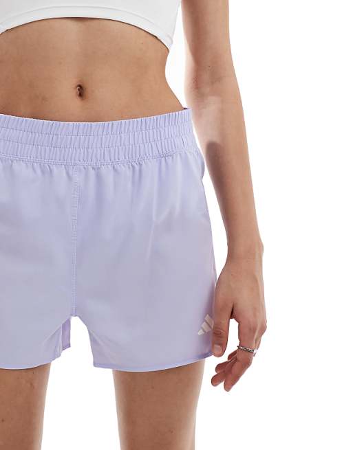 Adidas Running Own The Run Shorts In Lilac