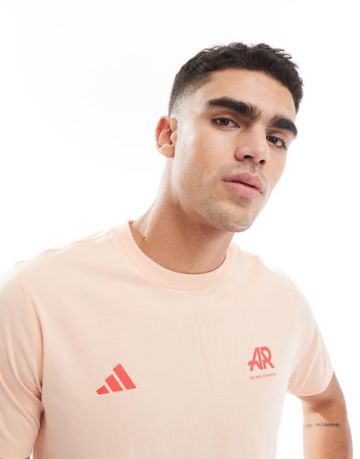 Adidas Running Own The Run T-shirt In Coral