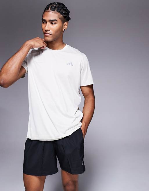 Adidas Running Own The Run T-shirt In In Grey